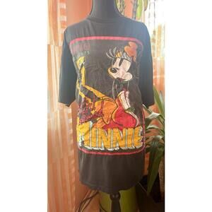 VTG 90s Mickey & Co Shirt - A Girl Named Minnie Embellished - Women's XL Men's L